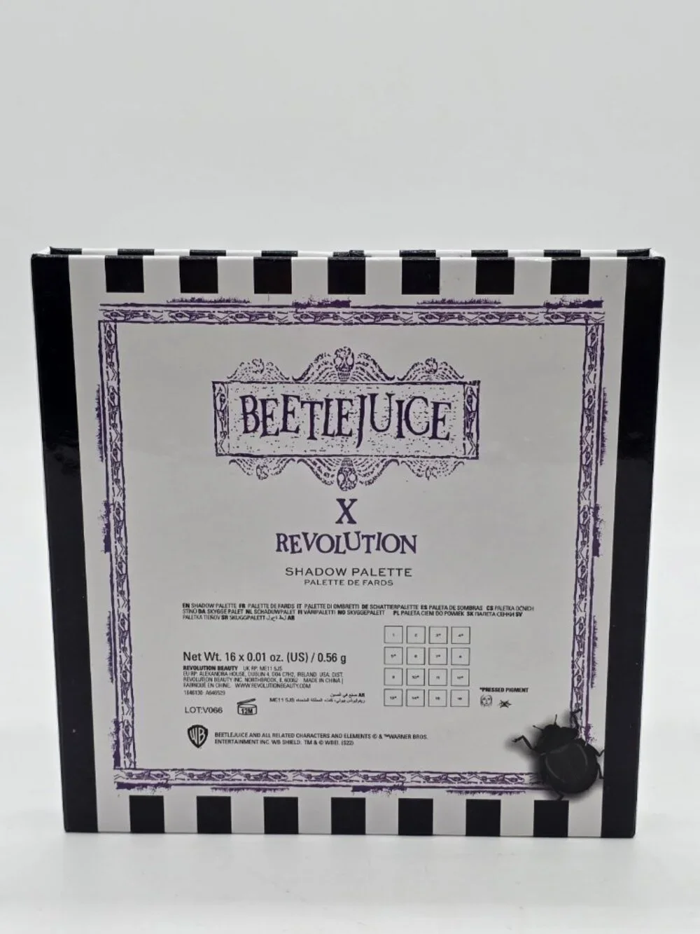 Beetlejuice X Revolution Shadow Palette Eye Shadow Cosmetic Makeup 16 Colors